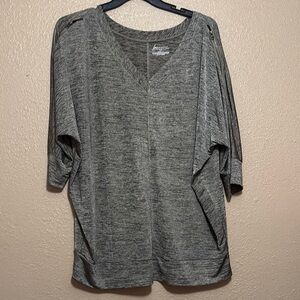 Lane Bryant Charcoal Heather Top